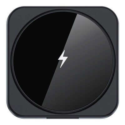 Docking station BlitzWolf BW-TH17, USB-C 9 në 1, karikim wireless 15W, gri