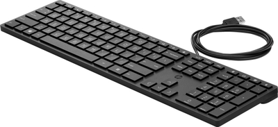 Tastierë HP 320K, me kabllo USB, layout italian, e zezë