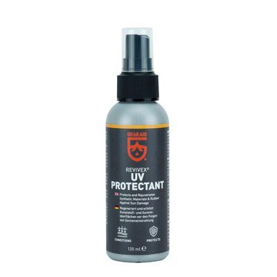 Solucion mbrojtës Gear Aid Revivex UV Protectant, 355ml, për pajisje outdoor, gri