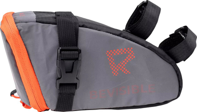 Çantë biçiklete Radvik Bevisible Seat, 1L, reflektuese, gri portokalli