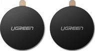 Pllaka metalike për mbajtëse magnetike Ugreen Rounded Metal Plate, set 2 copë, 0.4mm, të zeza
