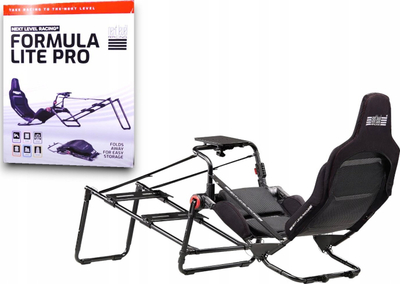 Kокпит за трки Next Level Racing Formula Lite Pro, преклоплив, прилагодлив, црн