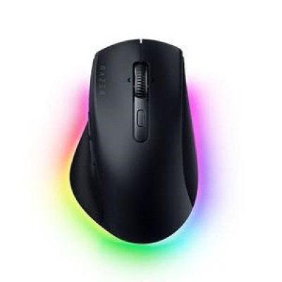 Maus Razer Pro Click V2, optik, wireless edhe me kabllo, me drita RGB, i zi