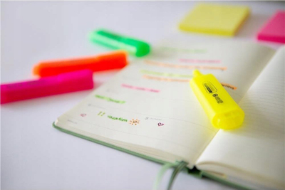 Marker fluoreshent MemoBe Highlighter, majë e pjerrët, i verdhë