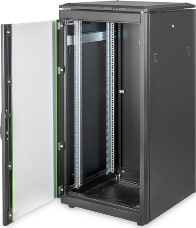 Kabinet rrjeti Digitus Standing Cabinet 19" 22U, metalik, i zi
