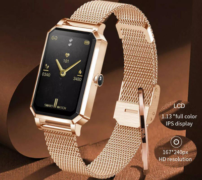 Smartwatch për gra Rubicon RNCE86 SMARUB144, ekran 1.13", IP68, ngjyrë rose gold