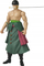 Figurë aksioni BANDAI Anime Heroes One Piece Roronoa Zoro, 17 cm, me 3 shpata, shumëngjyrëshe