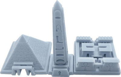 Set ndërtimesh CMON Ankh Gods of Egypt, miniatura 3D rezine, aksesor loje tavoline