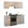 Set kuzhine Maurice HM2441, 180cm, melaminë 16mm, sonoma e bardhë