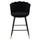 Stol velvet + metal 50×50×90 cm (HM8736.04), zezë