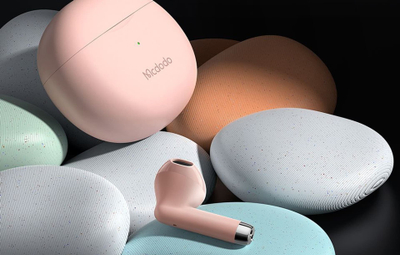 Kufje wireless Mcdodo Dynamic, Bluetooth 5.0, me kuti karikimi, rozë