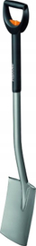 Lopatë kopshti Fiskars Ergonomic 1067512, teh i drejtë, ergonomike, gri