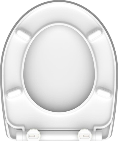 Ulcë tualeti Schütte Duroplast, me shkëlqim, mbyllje e butë, me motiv plazh