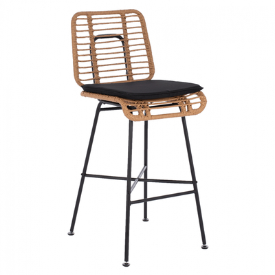 Stol bar HM EDDIE HM5708, metalik, 45x46.5x115 cm, bezhë