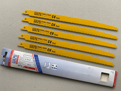 Set tehe sharrë reciproke Wilpu 3021/300, 5 copë, 280mm, për dru edhe plastikë