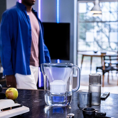 Filtri për ujë Brita Essential XL, 3.5L, 3 filtra Maxtra Pro, i kaltër i errët