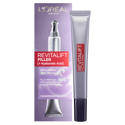Krem për sy L’Oreal Paris, Revitalift Filler + Hyaluronic Acid, 15 ml