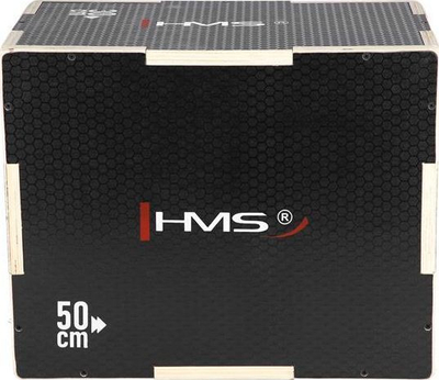 Kuti pliometrike HMS 50x40x30 cm, e zezë