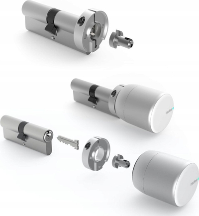 Adaptues cilindri Tedee TD-ADAPTER-SL, për dry smart, metalik argjendtë