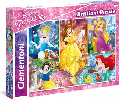 Puzzle Clementoni me Princeshat e Disney, 104 elemente