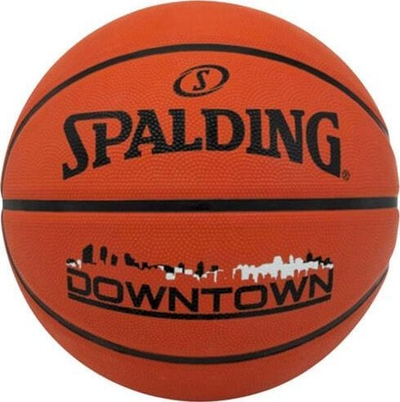 Top basketbolli Spalding Downtown 84363Z, gome, portokalli