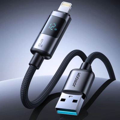 Kabllo karikimi Joyroom S-AL6 Pro, USB-A në Lightning, 3A, 1.2m, e zezë