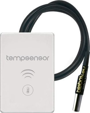 Senzor temperature Blebox tempSensor µWiFi, WiFi, sondë rezistente ndaj ujit, i bardhë