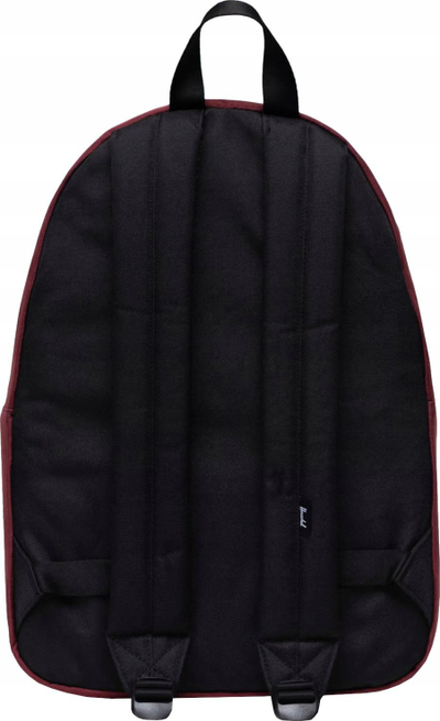 Çantë shpine Herschel Classic, EcoSystem 600D, xhep para me zinxhir, e kuqe bordo