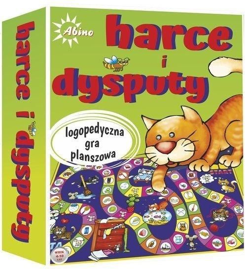 Lojë tavoline Abino Harce i dysputy, logopedike, për fëmijë, shumëngjyrëshe