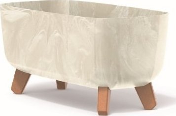 Vazo dekorative Flowerpot GRACIA, 39cm, efekt betoni, ngjyrë rëre