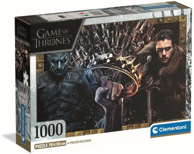 Пъзел Clementoni Game of Thrones, 1000 парчиња, компактен