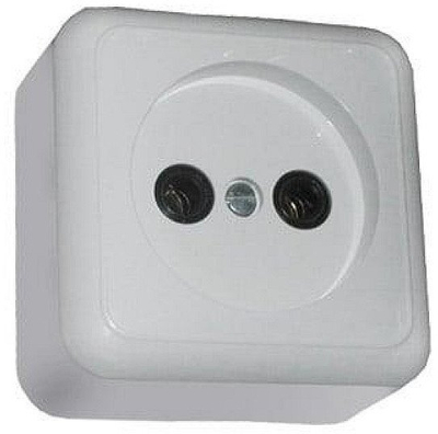 Prizë sipërfaqësore Schneider Electric Delta PKL10-002, 1 vend, me tokëzim, e bardhë