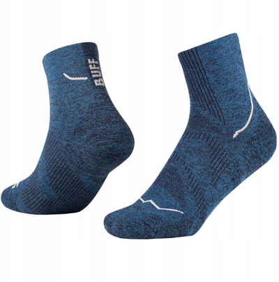 Çorape sportive Buff Dryflx Quarter, kompresion, tharje e shpejtë, blu