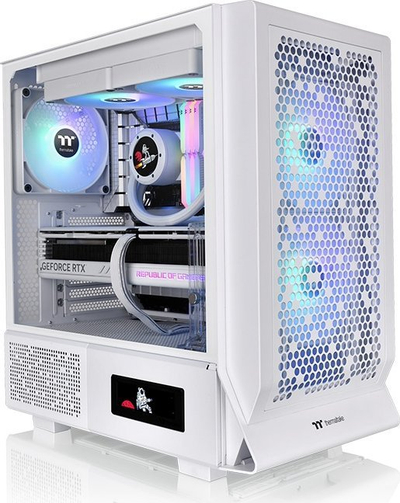Kasë Thermaltake Ceres 330 TG ARGB, e bardhë, Midi Tower