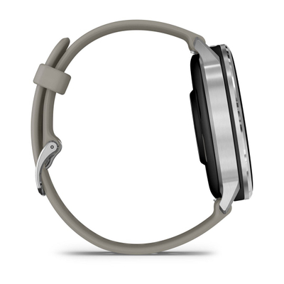 Ora inteligjente Garmin Venu 4, 45mm, GPS, argjend me rrip gri