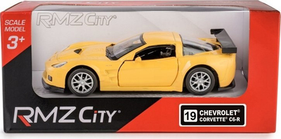 Maket veture Daff RMZ Chevrolet Corvette C6 R, model sportiv, i verdhë