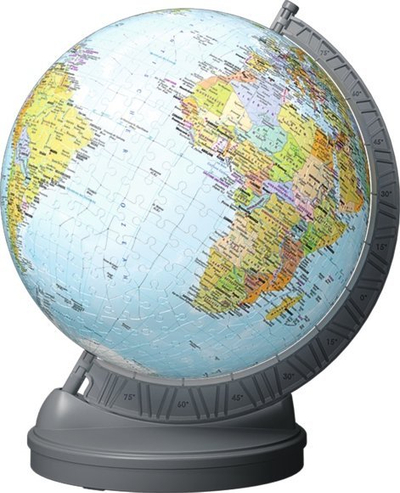 Puzzle 3D Ravensburger Glob Me Dritë 11549, 540 copa, me LED, shumëngjyrësh