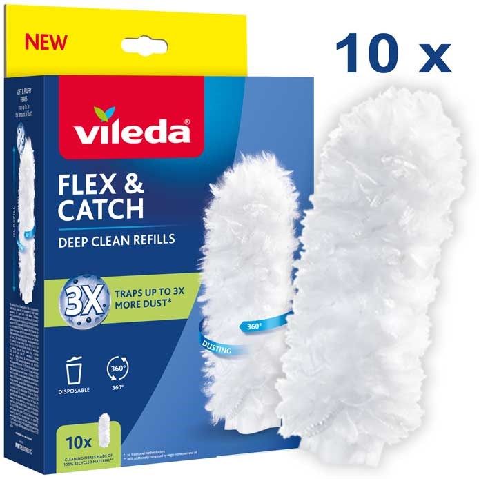 Refil pluhurosje Vileda Flex and Catch, 10 copë, i bardhë