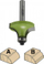 Freza për druri Luna Rounding Router Bit, diametër 33mm, rul udhëzues poshtë 13x5mm