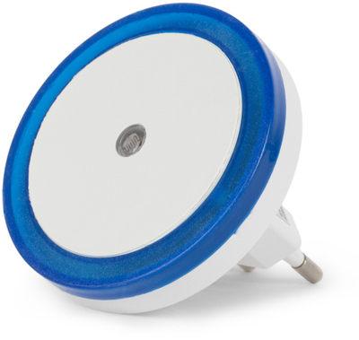 Dritë nate Entac Circle, LED 0.5W, sensor muzgut, blu
