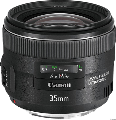 Objektiv Canon EF 35mm f/2 IS USM, me stabilizim imazhi, ngjyrë e zezë