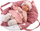 Kukull bebe Llorens Mimi Baby, 42 cm, trup i butë, rozë