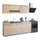 Njësi kuzhine melamine 200 cm (HM2443), bardhë