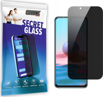 Xham privatësie Grizz SecretGlass për Xiaomi Redmi Note 10 Pro, hibrid, mbrojtëse ekrani, transparent