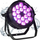 Reflektor skenik Evolights GLAZE IP65 LED PAR, 18x RGBW, për jashtë, i zi