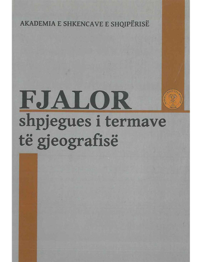Fjalor Shpjegues I Termave Te Gjeografise - Grup Autoresh