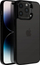 Futrollë OEM Bracket për iPhone 12 Pro, pjesë e pasme e tejdukshme, me mbajtëse kamere, e zezë