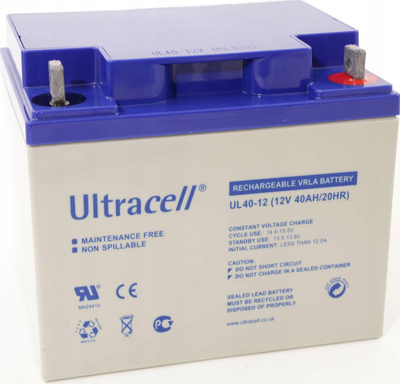Bateri rezervë Ultracell UL40-12, 12V, 40Ah, gri