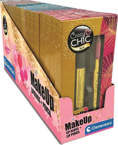 Set kozmetike Crazy Chic 18850, lip gloss dhe laps buzësh, për kalamaj