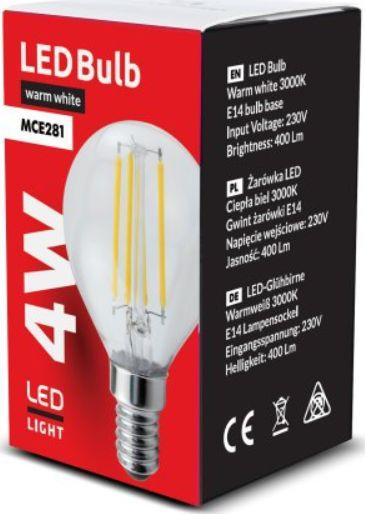 Poç elektrik Maclean, LED, E14, 4W, 230V, i bardhë